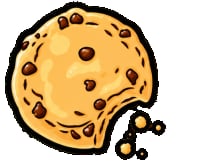 Ilustración de galleta con chispas de chocolate